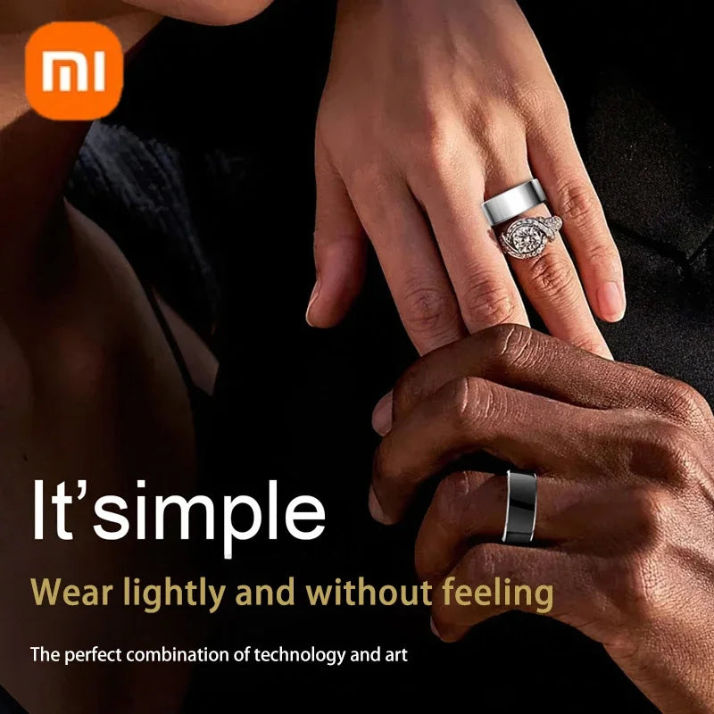 Xiaomi Smart Ring Men Women Bluetooth Health Monitoring Blood Oxygen Sleep Heart Rate Waterproof IP68&5ATM Multi-Sport Modes New