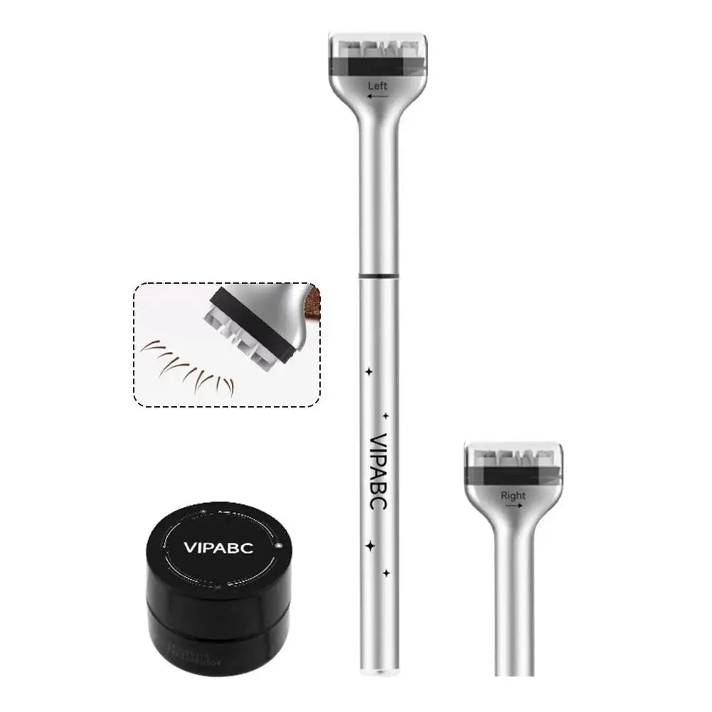 2 in 1 Lower Eyelash Stamp Maquillage Professionnelle Eyeliner Eyelash and Seal Pen Proof Eye Waterproof Sweat Liner U5O1