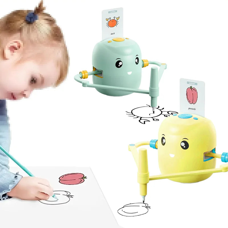 Kids Drawing Robot Technology Automatic Painting Robot Learn to Draw Art Training Machine Intelligece Toys Robot Artist Gift