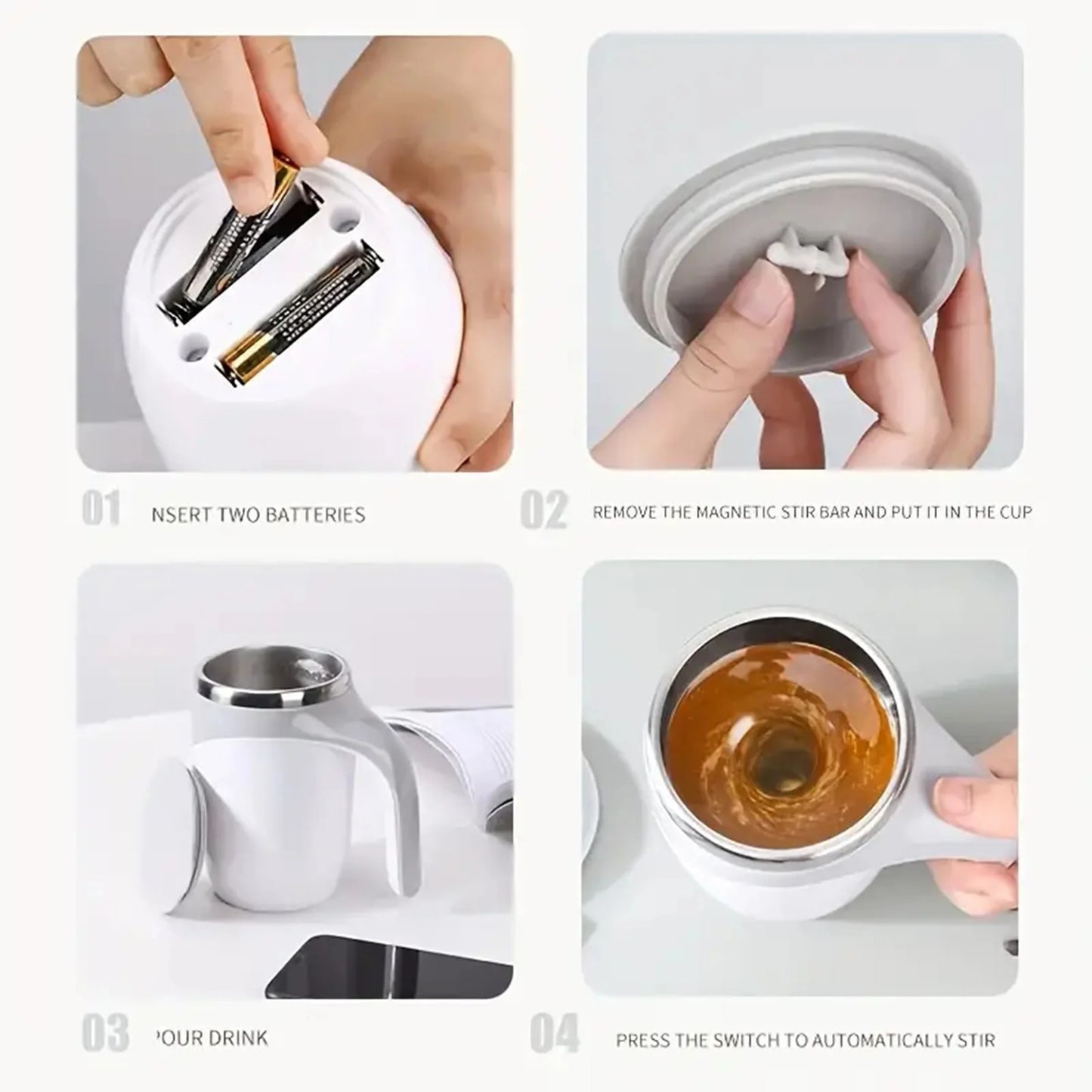 Automatic Stirring Magnetic Cup Charging Coffee Electric Lazy Milkshake Rotary Mixer Intelligent Stirring Thermos