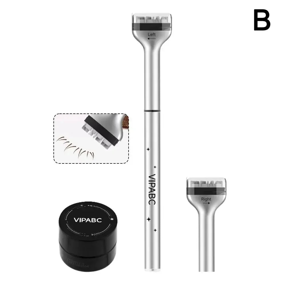 2 in 1 Lower Eyelash Stamp Maquillage Professionnelle Eyeliner Eyelash and Seal Pen Proof Eye Waterproof Sweat Liner U5O1