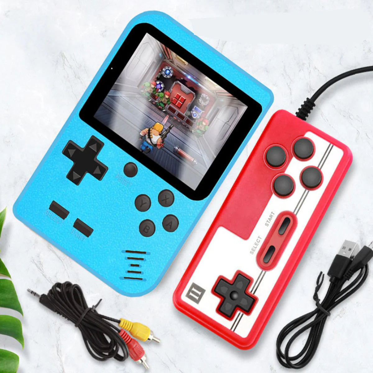 Portable Game Pad with 400 Games Included + Additional Player Controller