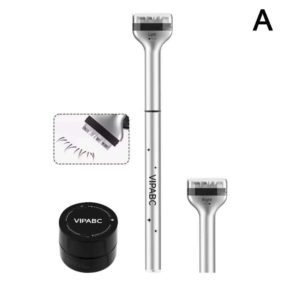 2 in 1 Lower Eyelash Stamp Maquillage Professionnelle Eyeliner Eyelash and Seal Pen Proof Eye Waterproof Sweat Liner U5O1